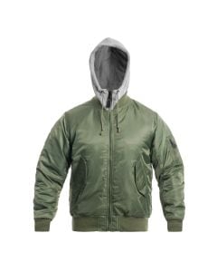 Kurtka Brandit MA1 Sweat Hooded Jacket - Olive/Grey
