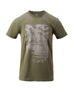Koszulka T-shirt Helikon "Adventure is out there" - Olive