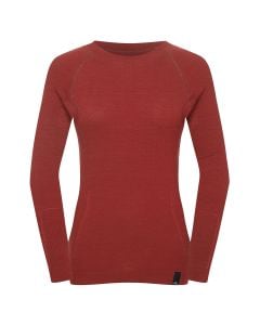 Koszulka termoaktywna Fjord Nansen Merino OXIVA Long Sleeve Women - Oaky Red