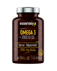 Omega 3 + 2000 IU D3 Essensey 90 kapsułek - suplement diety