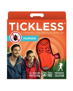 Ultradźwiękowa ochrona przed kleszczami TickLess Human - dla ludzi - Orange
