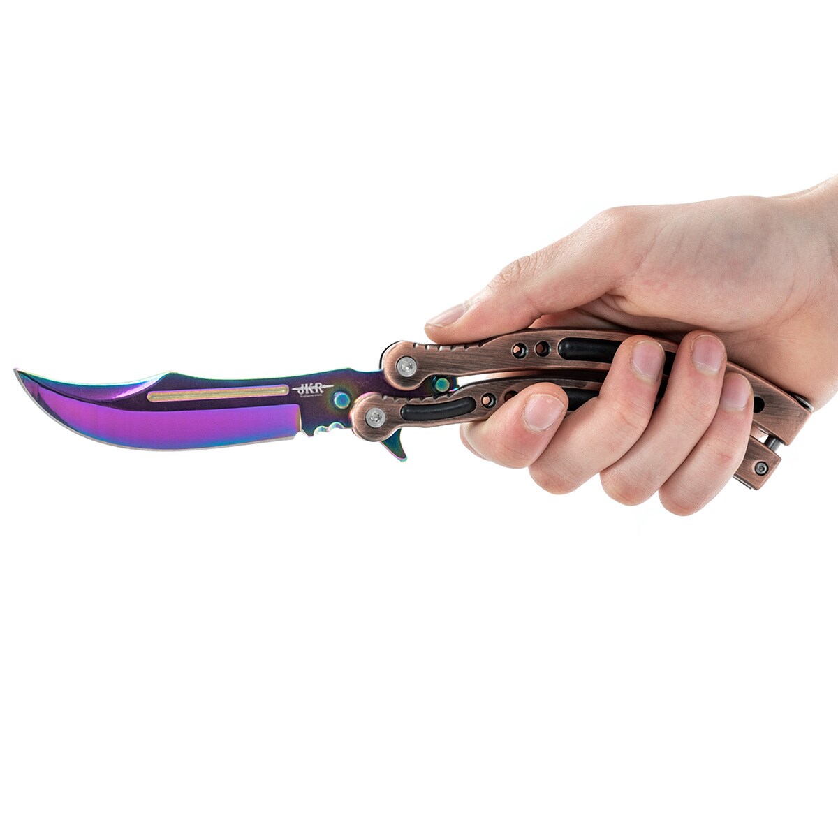 Nóż składany motylek Joker CS:GO Black / Red - sklep Militaria.pl