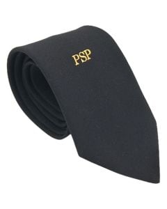 Краватка з написом "PSP" - Чорна