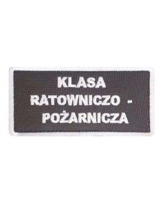 Шкільна емблема "Klasa Ratowniczo - Pożarnicza" - Сірий