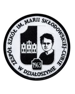 Emblemat szkolny "Zespół Szkół im. Marii Skłodowskiej-Curie w Działoszynie"
