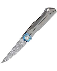 Nóż składany Bestech Knives Thyra - Damasteel Blade/Dark Grey Titanium
