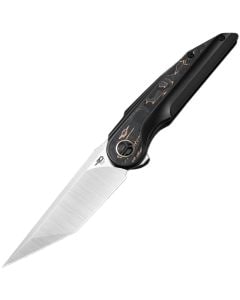 Nóż składany Bestech Knives Blind Fury - Satin/Black Bronzed Titanium Copper Carbon Fiber