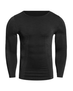 Koszulka termoaktywna Brubeck Comfort Wool - Czarna