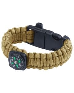 Bransoletka Paracord 101 Inc. Compass 9" - Coyote