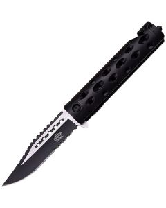 Nóż składany ratowniczy Master Cutlery MU-A007BK Spring Assisted - Black