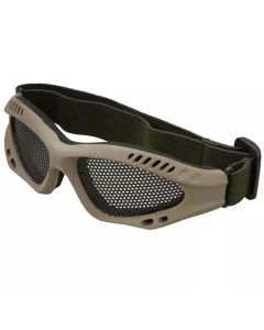 Тактичні окуляри-маска з металевою сіткою GFC Tactical Strike V1 - Tan