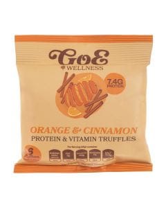 Trufle proteinowe GoE Wellness 45 g - Pomarańcza i Cynamon