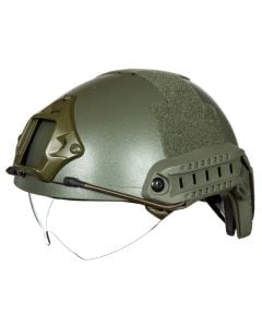 Hełm ASG GFC Tactical X-Shield MH z goglami - Olive