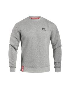 Bluza Alpha Industries Basic Sweater Small Logo - Grey Heather