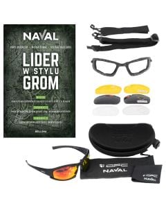 Okulary ochronne OPC Outdoor Extreme Naval Set + książka "Lider w stylu GROM" - zestaw