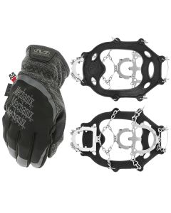 Rękawice Mechanix Wear ColdWork FastFit + raczki na buty Himalaya 12 Pro - zestaw