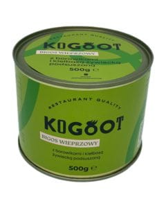 Żywność konserwowana Kogoot - Bigos wieprzowy z borowikami i kiełbasą żywiecką 500 g