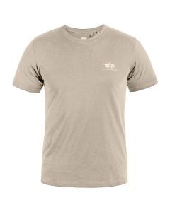 Koszulka T-shirt Alpha Industries Basic Small Logo - Vintage Sand
