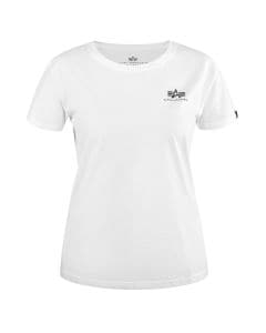 Футболка T-shirt жіноча Alpha Industries Basic Small Logo - White