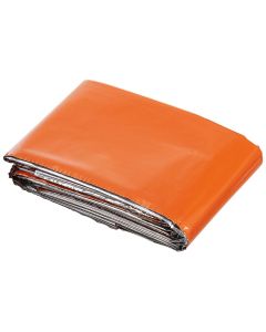 Koc termiczny - folia NRC MFH Emergency Blanket Silver/Orange 132 x 213 cm