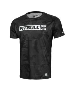 Koszulka termoaktywna PitBull HillTop 2 - Net Camo Black