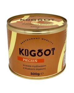 Żywność konserwowana Kogoot - Pieczeń w sosie myśliwskim z kluskami śląskimi 500 g