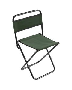 Krzesło turystyczne składane Mikado 004 z oparciem - Zielone