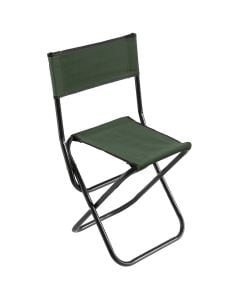 Krzesło turystyczne składane Mikado z oparciem - Zielone 