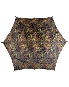 Płachta biwakowa MFH Hexagon-Tarp 340x310 cm - Flecktarn