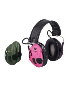 Ochronniki słuchu aktywne Peltor SportTac - różowy/zielony