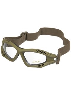 Gogle taktyczne Mil-Tec Commando Goggles Air Pro Clear Olive