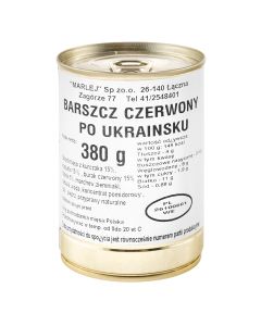 Żywność konserwowana Marlej - Barszcz po ukraińsku 380g 