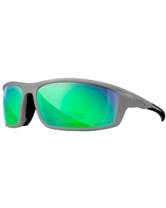 Okulary taktyczne Wiley X Grid Captivate Polarized Green Mirror Matte Cool Grey
