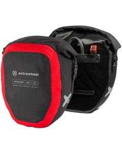 Sakwy rowerowe uniwersalne Extrawheel Wayfayer Premium 2x25 l - Black/Red
