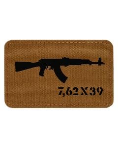 Naszywka M-Tac AKM 7,62 x 39 Laser Cut - Coyote/Black 