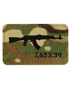 Naszywka M-Tac AKM 7,62 x 39 Laser Cut - Multicam/Black