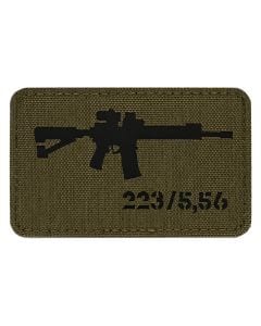 Naszywka M-Tac AR-15 223/5,56 Laser Cut - Ranger Green/Black