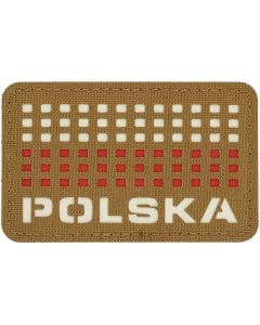 Naszywka M-Tac Flaga Polska Laser Cut - Coyote/White/Red