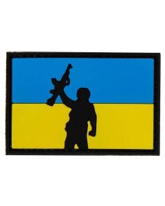 Naszywka GFC 3D - flaga Ukrainy z żołnierzem 