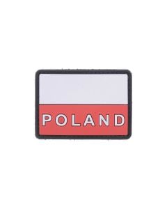 Naszywka 3D Flaga Polski z napisem "Poland"