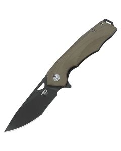 Nóż składany Bestech Knives Toucan Black Blade - Beige 