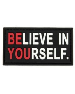 Нашивка GFC Believe in yourself PVC 3D - Чорна