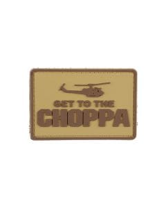 Naszywka 3D - Get to the Choppa Tan