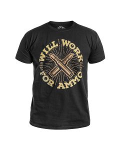 Koszulka T-shirt War Hog Will Work For Ammo - Black