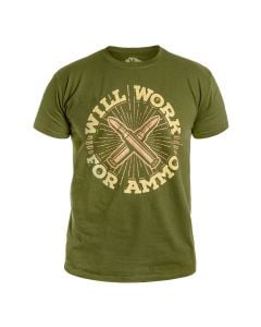 Koszulka T-shirt War Hog Will Work For Ammo - Green