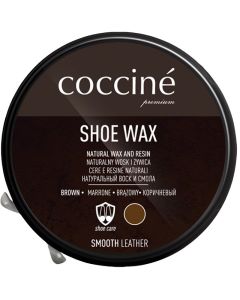Pasta do butów Coccine Shoe Wax 40 g - Brązowa 