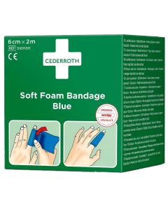 Plaster adhezyjny Cederroth Soft Foam Bandage Blue 6 cm x 2 m