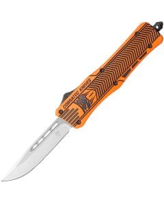 Nóż sprężynowy CobraTec OTF Medium Hunter Orange and Graphite Black