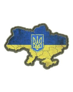 Naszywka M-Tac mapa Ukrainy z herbem