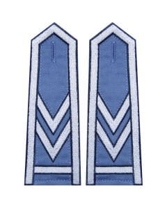 Pagony niebieskie do koszuli Służby Więziennej - starszy sierżany sztabowy - haft